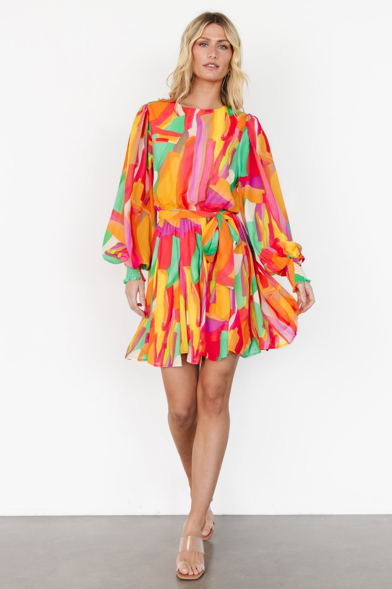 Tavana Short Dress | Multi Print - Image 2