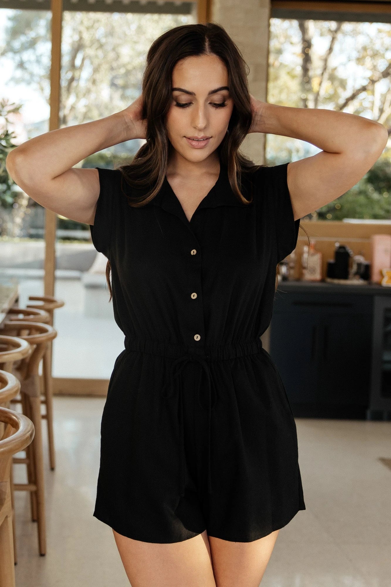 Toni Romper | Black - Image 4