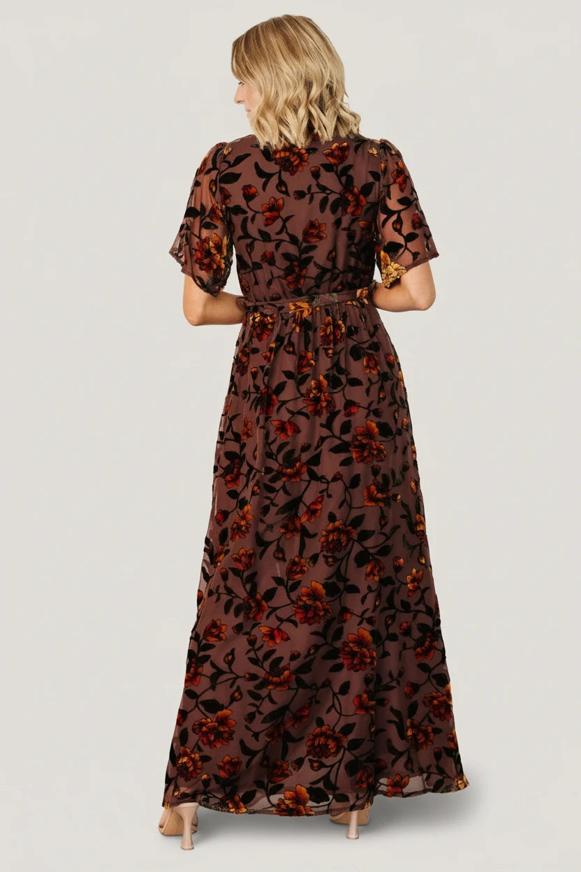 Uma Velvet Maxi Dress | Clove + Amber Floral - Image 6