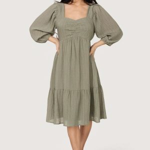 Vaeda Midi Dress | Olive