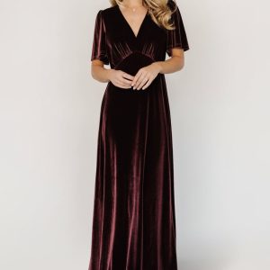 Vivian Velvet Maxi Dress | Clove